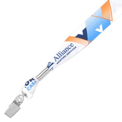 1/2" Pricebuster USA Made Dye Sublimated Lanyard