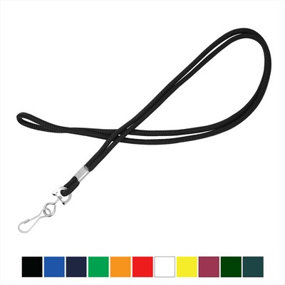 1/8" Blank Round Braid Lanyard (J-Hook)